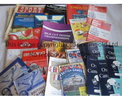 SPORTS MISCELLANY    A collection of Sports miscellany to include English Open Table Tennis programme 1939 plus 8 copies of S