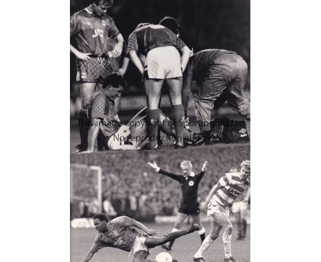 GLASGOW RANGERS      Eleven black &amp; white Press photographs of various size  with paper notations on the reverse from 198
