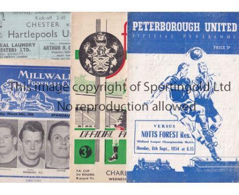 1950'S FOOTBALL PROGRAMMES      Over 50 programmes from English League teams including some Reserves with home teams represen