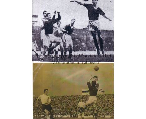 REPRINTED PRESS PHOTOGRAPHS 1950'S       Eighteen actions photos of various size including Arsenal v Cardiff City 56/7 X 5, A