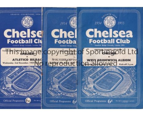CHELSEA       A collection of 75 home programmes and 12 aways 1952-1980. Homes include 2 x 1954/55, Workington (League Cup- O