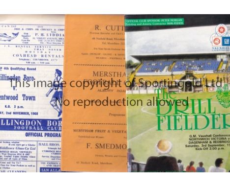 NON LEAGUE      A collection of 250+ Non League programmes from the 1960's and 1970's with very few later. The vast majority 