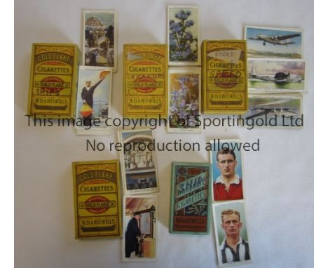 WILLS CIGARETTE CARDS / ASSOCIATION FOOTBALLERS      Five complete sets: Association Footballers 1939, Railway Equipment 1938