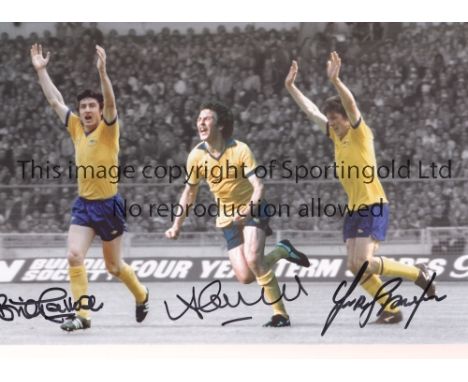 ARSENAL 1979     Colorized 12 x 8 photo montage of Arsenal’s goal scorers Alan Sunderland, Brian Talbot and Frank Stapleton c