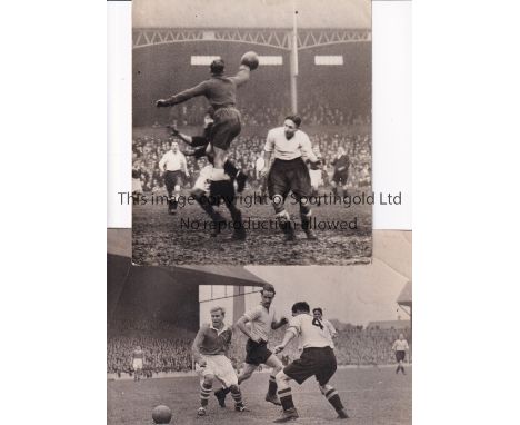 MIDDLESBROUGH     Ten original black &amp; white Press photographs of various size with match action from 1930's - 1950's inc
