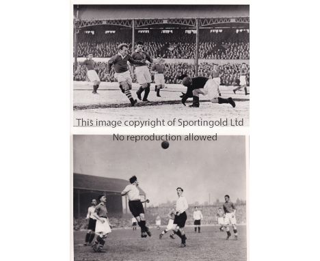 MIDDLESBROUGH PRESS PHOTOS        Nine 8" X 6" black &amp; white action photos 1930's-1950's includes v. Gateshead, Sheff. Ut