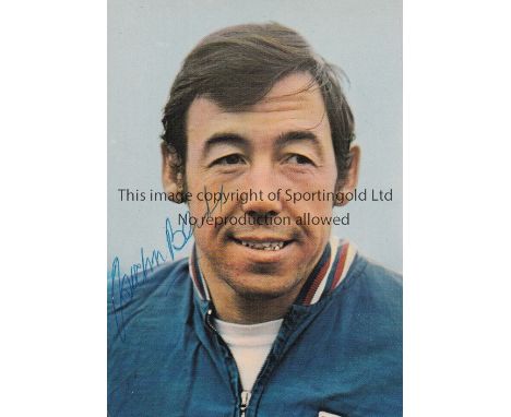 GORDON BANKS AUTOGRAPH     A signed colour portrait postcard.    Good