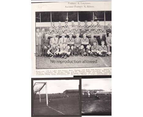 NEWPORT COUNTY V ARSENAL 1957     Eleven black &amp; white photographs relating to the FA Cup Tie at Newport which appear to 