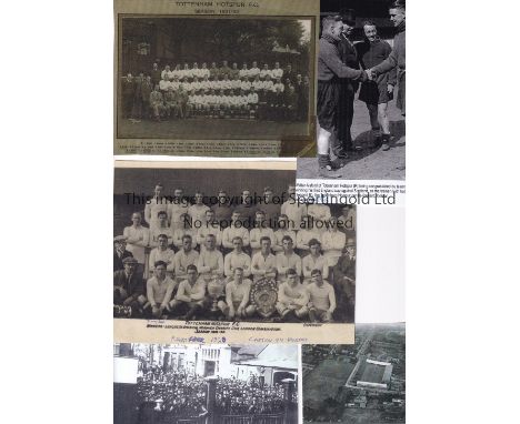 TOTTENHAM HOTSPUR        A miscellany of photocopied items and reprinted photos and an official players' printed autograph sh