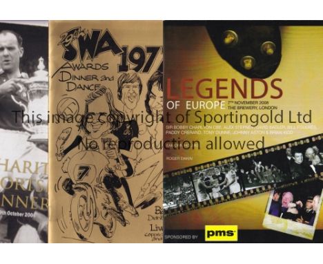 SPORTING MENUS     Twenty three various sporting menus from the 1970's onwards including Manchester United 1968 Legends of Eu