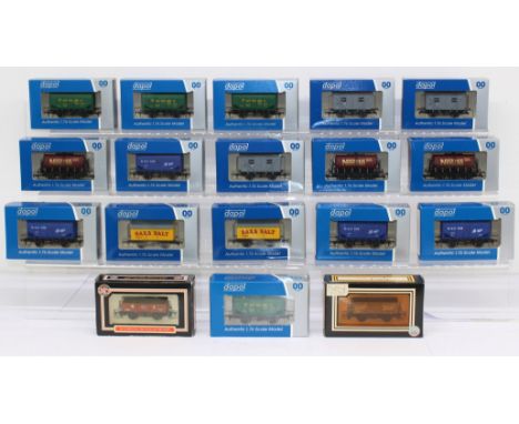 Model Railway: A collection of eighteen boxed, OO Gauge, Dapol rolling stock, varying examples. General condition is very goo