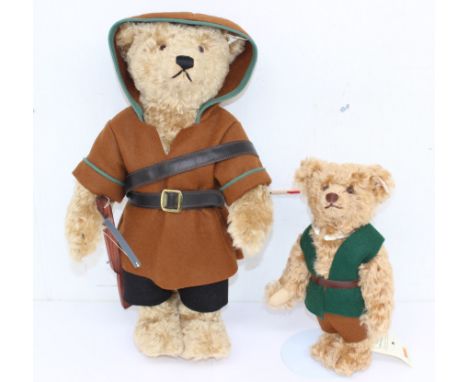 Steiff: A Steiff Wilhelm Tell &amp; Son pair, Reference 996528. Limited Edition 659 of 1100. Together with a boxed Marklin Li