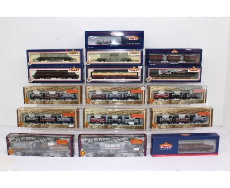 Bachmann: A collection of seventeen boxed Bachmann, OO Gauge coaches and rolling stock to comprise: BR, LMS, Coal Wagon Sets 
