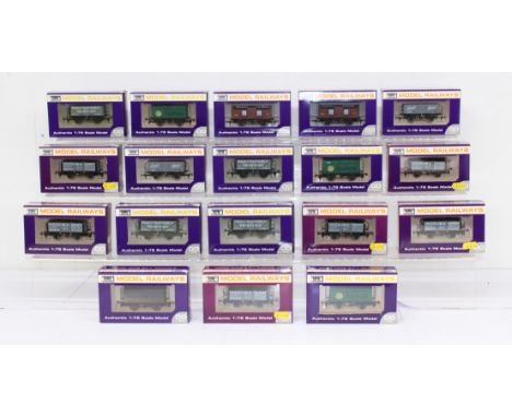 Model Railway: A collection of eighteen boxed, OO Gauge, Dapol, rolling stock, varying examples. General condition is very go