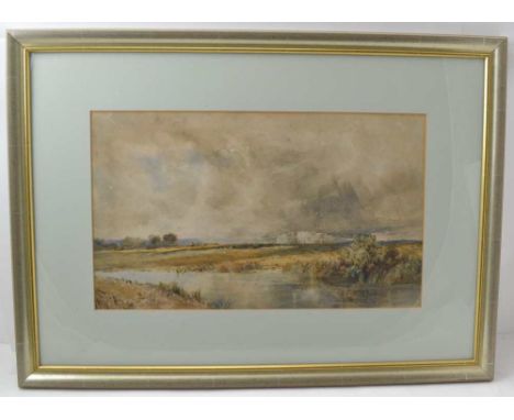 THOMAS BUSH HARDY (1842-1897) 'Moorland Scape', watercolour painting, 26cm x 44cm, signed, gilt frame, mounted and glazed 