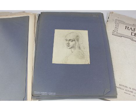 A collection of reproduction Old Master prints after Leonardo, Andrea del Sarto and Raphael, published by Fratelli Alinari, u