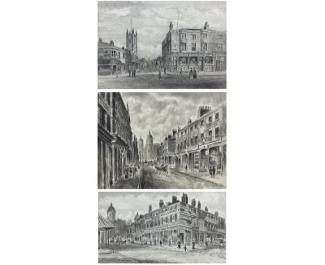 Frederick Schultz Smith (Hull 1860-1925): Vauxhall Tavern - Hessle Road, pencil signed and dated 1891, 20cm x 28cm; The Holde