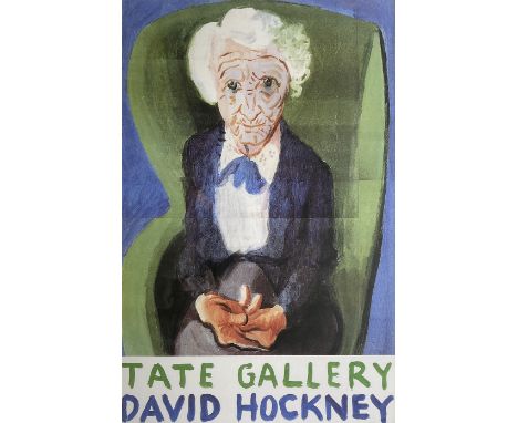After David Hockney (British 1937-): 'My Mother (Bridlington)', exhibition poster 75cm x 49cm 
