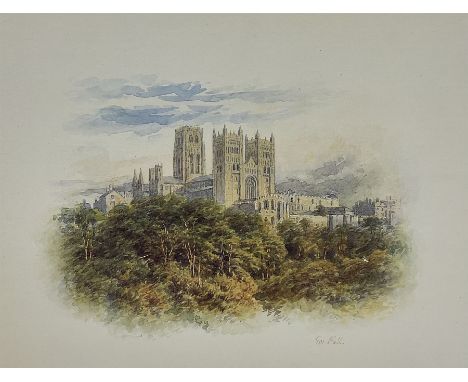 After George Fall (British 1848-1925): Durham Cathedral, large collection of prints pub. T B & R Jordan Fine Art Specialists,