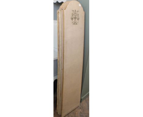 A four section folding screen