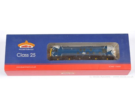 Bachmann OO Gauge 32-326DS Bo-Bo BR blue Class 25 Diesel Loco No.25245 with factory fitted DCC sound onboard, condition Excel