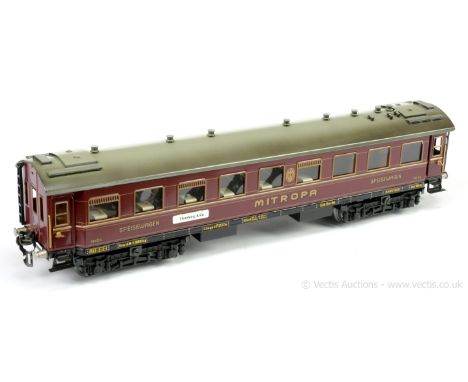 Darstaed O Gauge modern issue Marcel Darphin Ref 801044 Marklin style maroon Mitropa Speisewagen (Dining Car) No.19420 with H