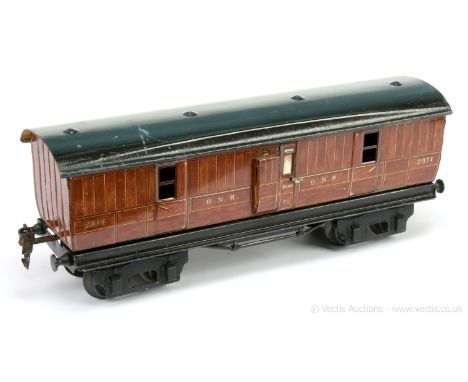 Marklin Gauge 1 GNR (Great Northern Railway) Full Brake Coach, 32cm No.2874. Sides are Excellent to Excellent, roof is Excell