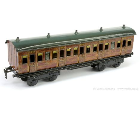 Marklin Gauge 1 GNR (Great Northern Railway) 1st/3rd Passenger Coach No.2875. Sides and roof are Excellent Plus all contained