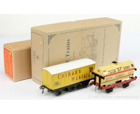 Directory Series / Leeds Reproduction O Gauge a pair of modern issue Goods Wagons consisting of a Directory Series 6-wheel Pr