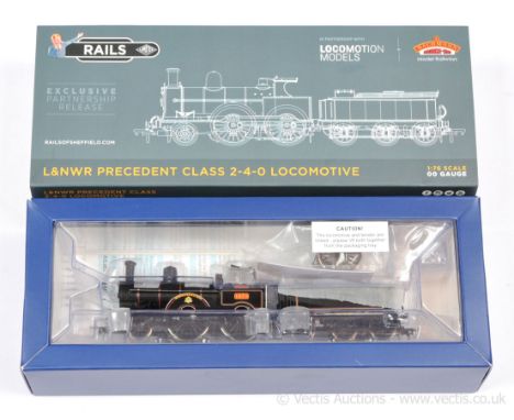 Bachmann OO Gauge Ref 35-161Z 2-4-0 Loco and Tender LNWR lined black improved President Class "Luknow" No.1673, produced excl