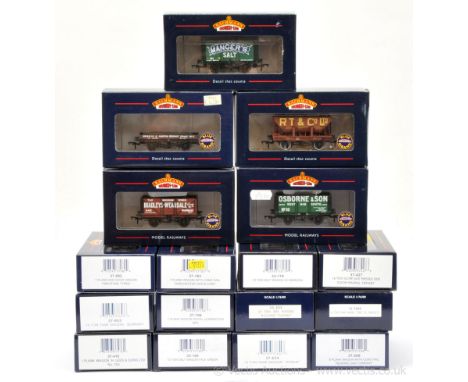 Bachmann OO Gauge group of Goods Wagons consisting of Ref 37-156 8-plank Osborne &amp; Sons, Ref 33-179 ICI Wagon, Ref 37-654