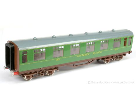 Aster (Japan) Gauge 1 45mm Southern Railway Centre Corridor Passenger Coach No.8537. Some internal glazing to one end inside 
