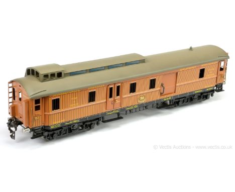 Darstaed O Gauge modern issue Marklin Replica Marcel Darphin Ref 8205-016 Eisenbahn Post and Baggage Car, Orient Express in m