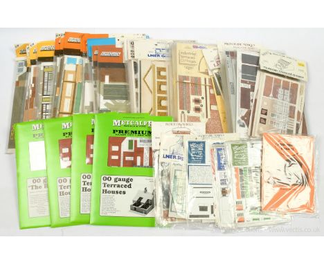OO Gauge Card Kits and Brick Papers etc by various manufactures to include Metcalf, Superquick, Prototype models and others t