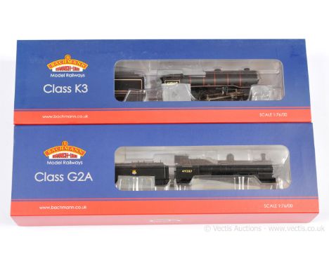 Bachmann OO Gauge pair of Steam Outline Locomotives consisting of Ref 31-478 0-8-0 Loco and Tender BR black Class G2A No.4928