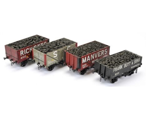 Northern Finescale Gauge 1 10mm scale group of Private Owner Open Wagons consisting of Ricketts, S&C Frank Butt & Sons, profe