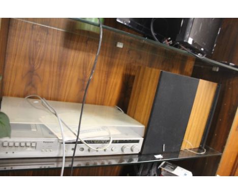 A FERGUSON RECORD PLAYER AND SPEAKERS