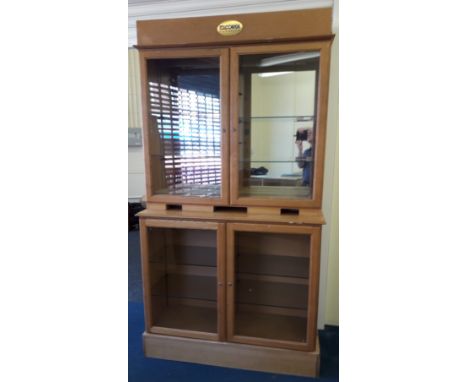 A CORGI DISPLAY CABINET H90" W 29" D 26" PLEASE NOTE THIS ITEM IS 0FF SITE A VIEWING CAN BE ARRANGED