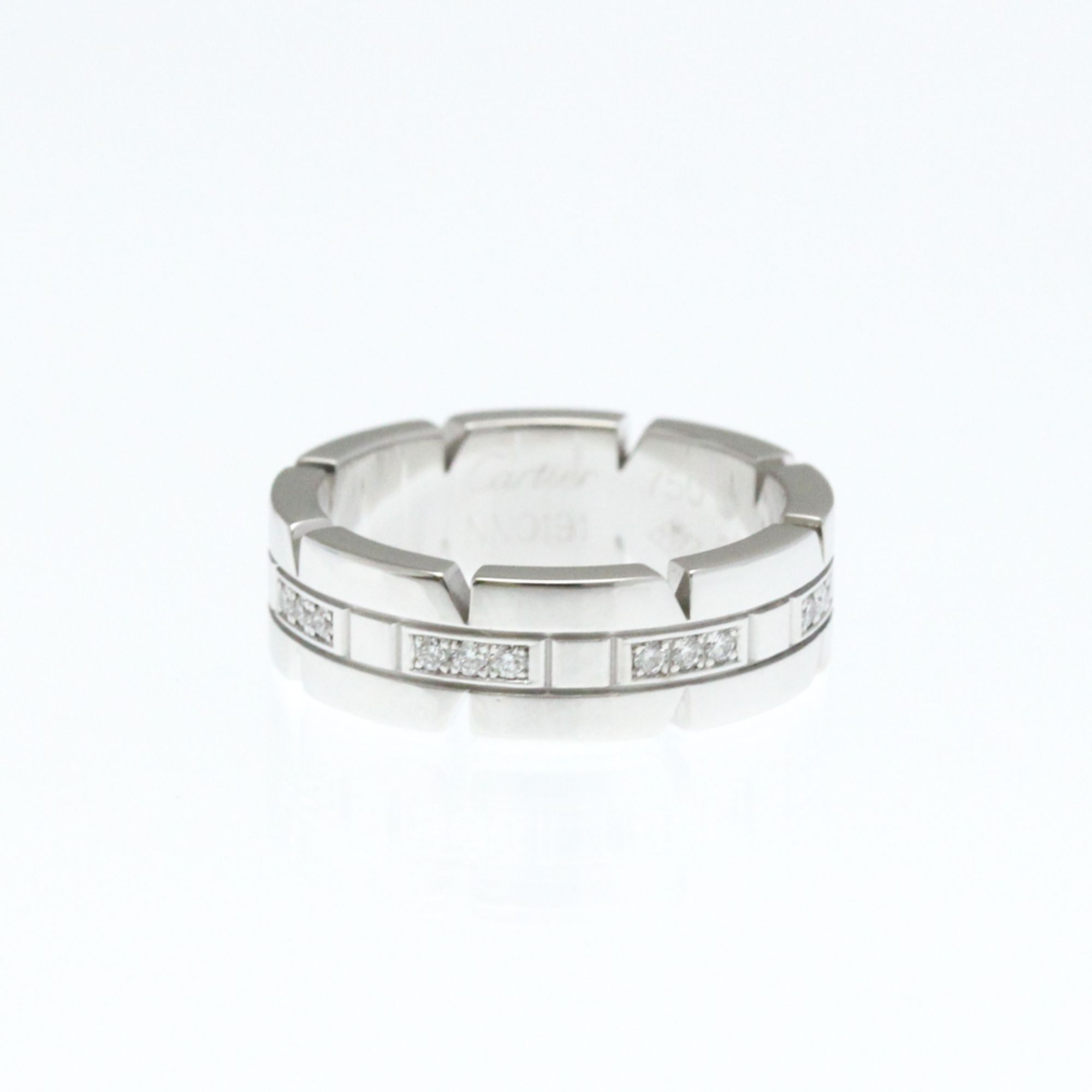 Cartier Tank Française Diamond Ring White Gold (18K) Fashion Diamond Band Ring Silver
