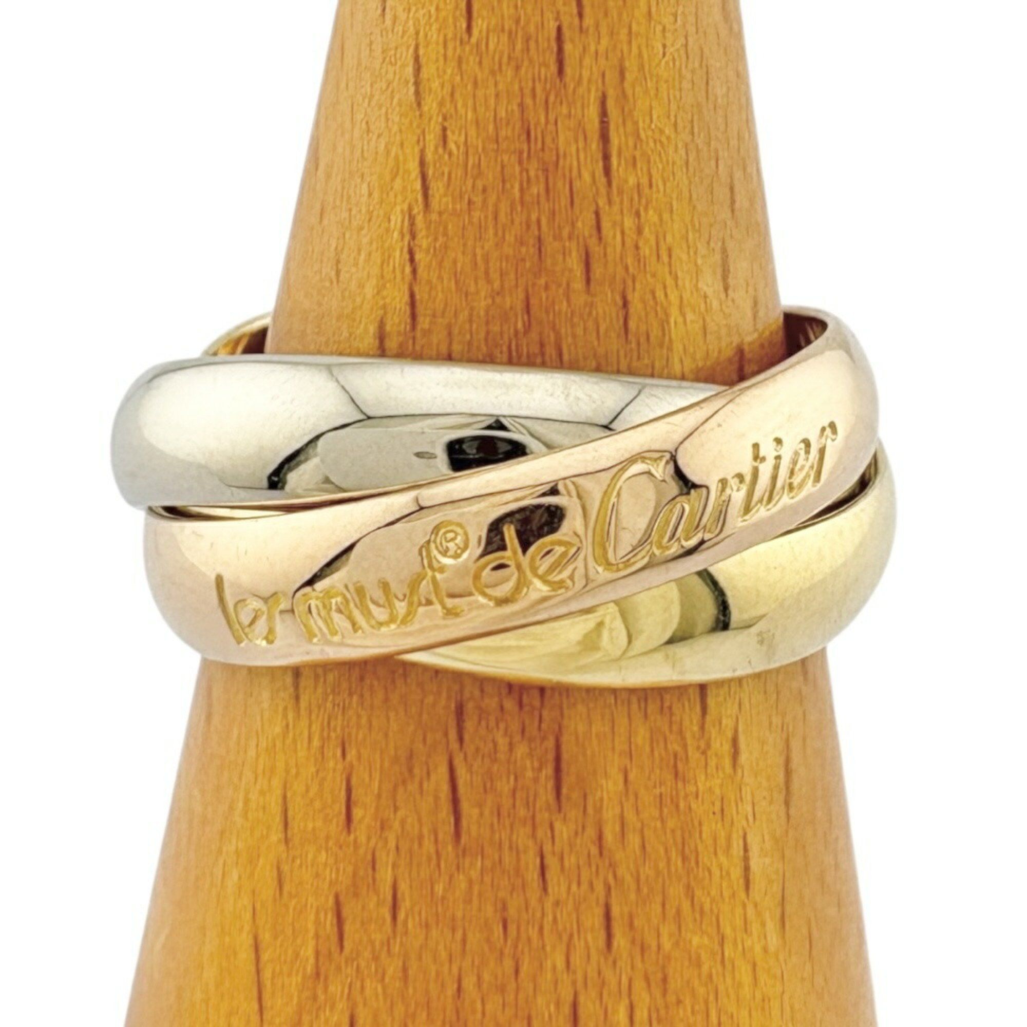 Cartier Trinity Ring, Size 9, 18K, Women's, CARTIER