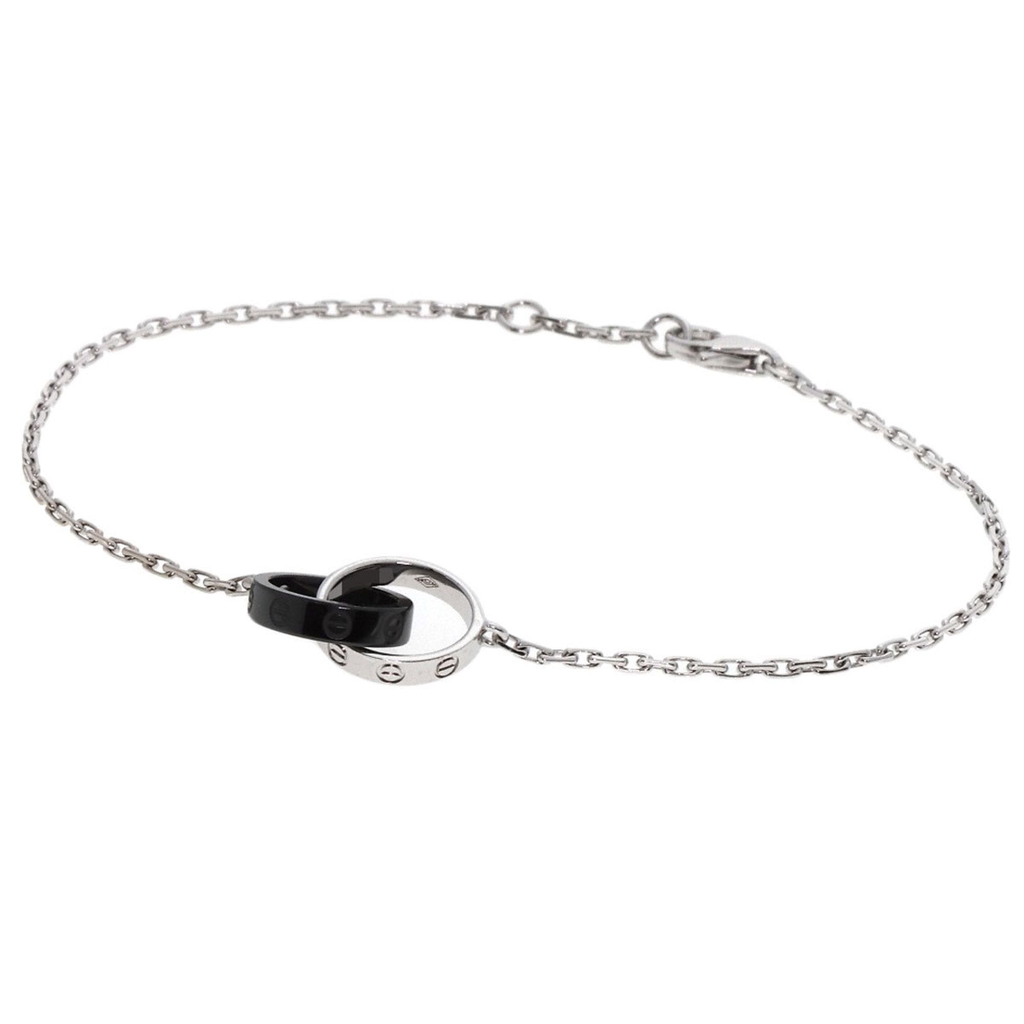Cartier Baby Love Ceramic Bracelet, K18 White Gold, Ceramic, Women's