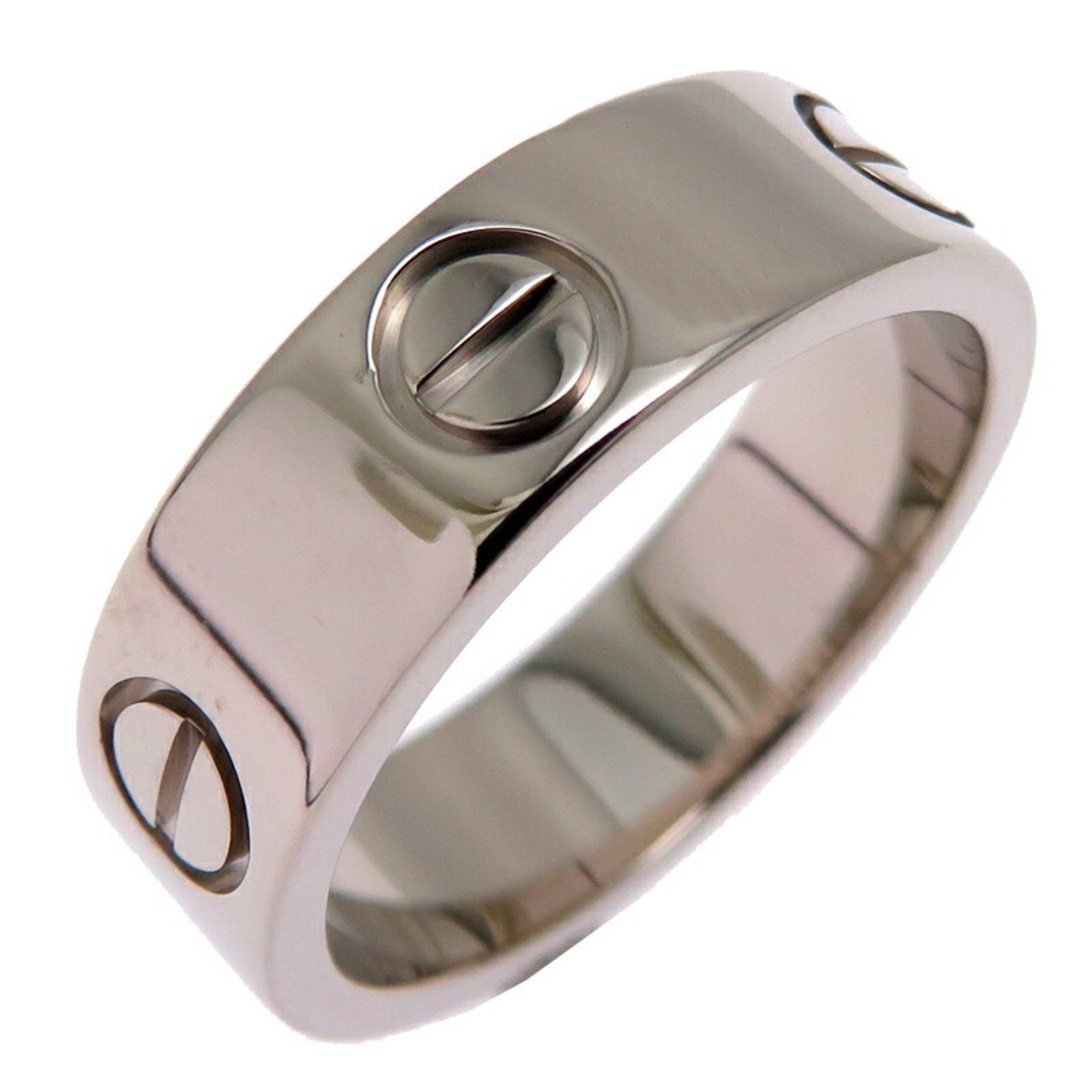 Cartier #51 Love Ring, Women's and Men's B4084700, 750 White Gold, Size 11