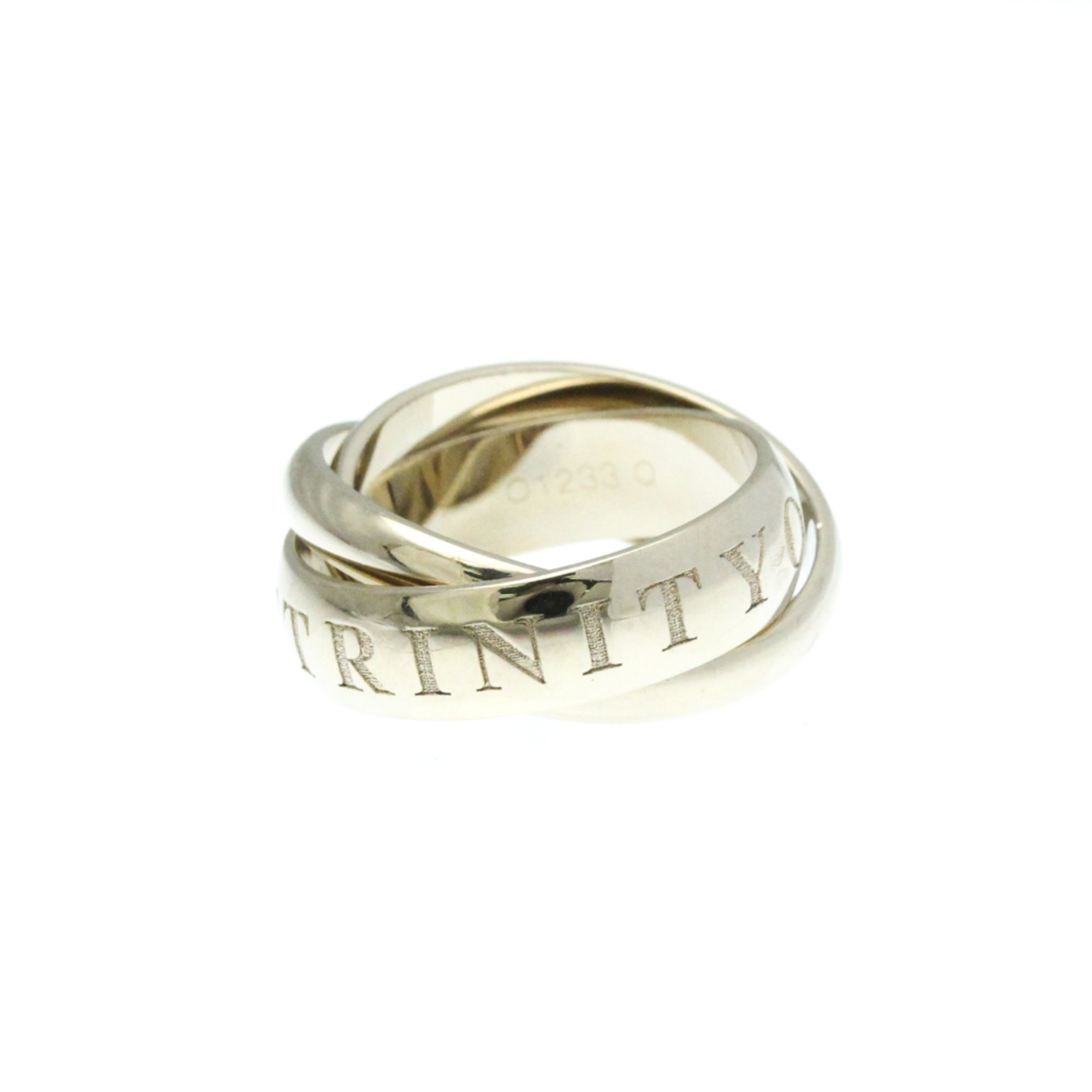 Cartier Trinity Ring Christmas Limited White Gold (18K) Fashion No Stone Band Ring Silver