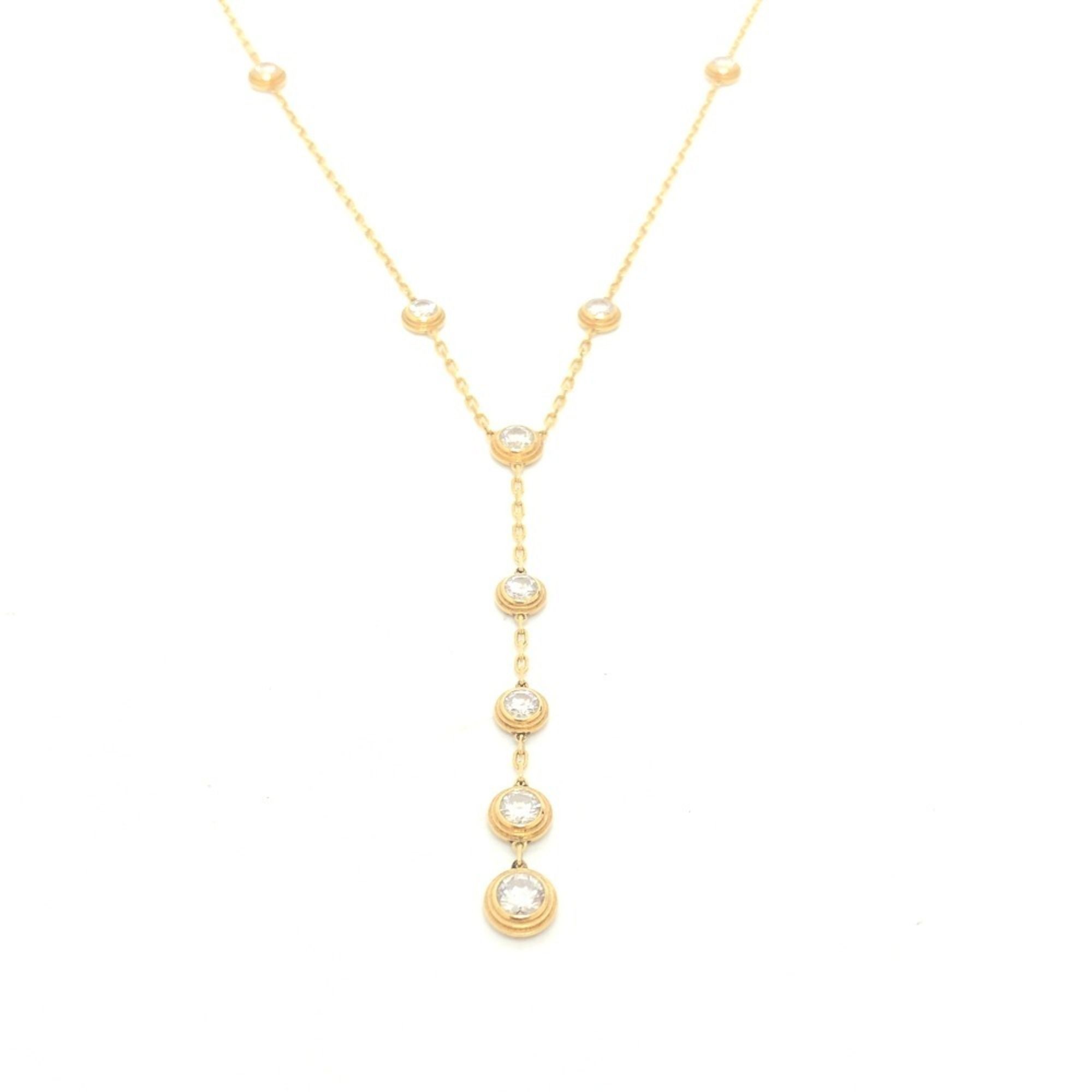 CARTIER Cartier Amour Diamond 9P Diamant Legend Necklace Accessory Small Item K18YG Women's Gold
