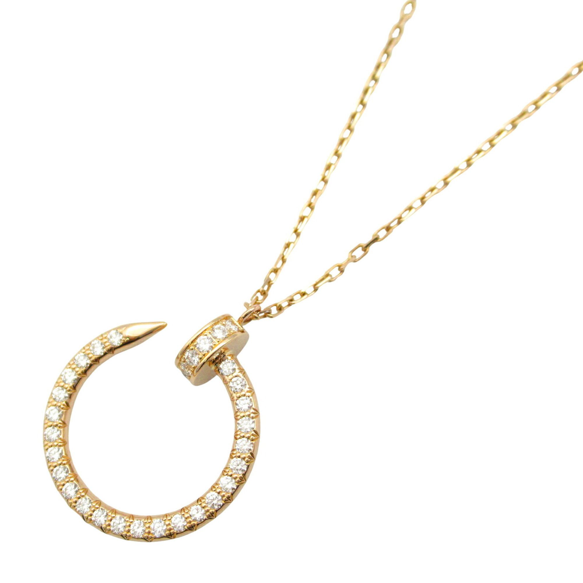 CARTIER Juste un Clou Diamond Necklace 18KPG (Pink Gold) Ladies Clear
