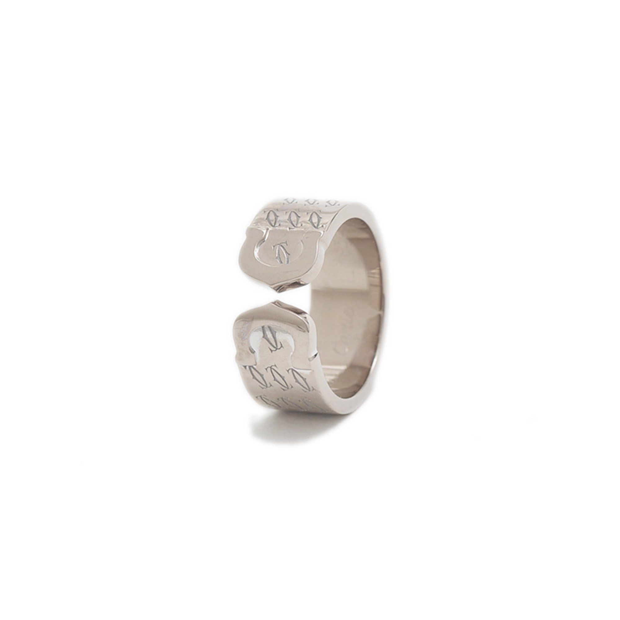 Cartier C2 Happy Birthday Ring, 18K White Gold, #51, 2000 Christmas Limited Edition, BP