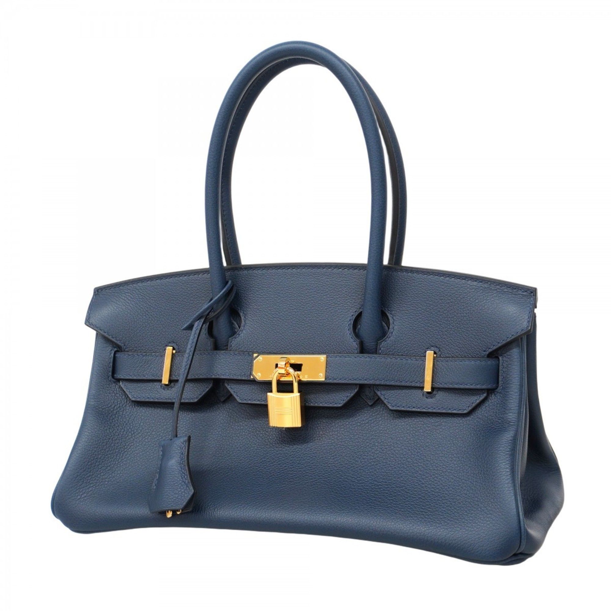 Hermes Birkin 29 Togo Shoulder Bag, Blue Indigo, K Stamp, Women's, P1049167