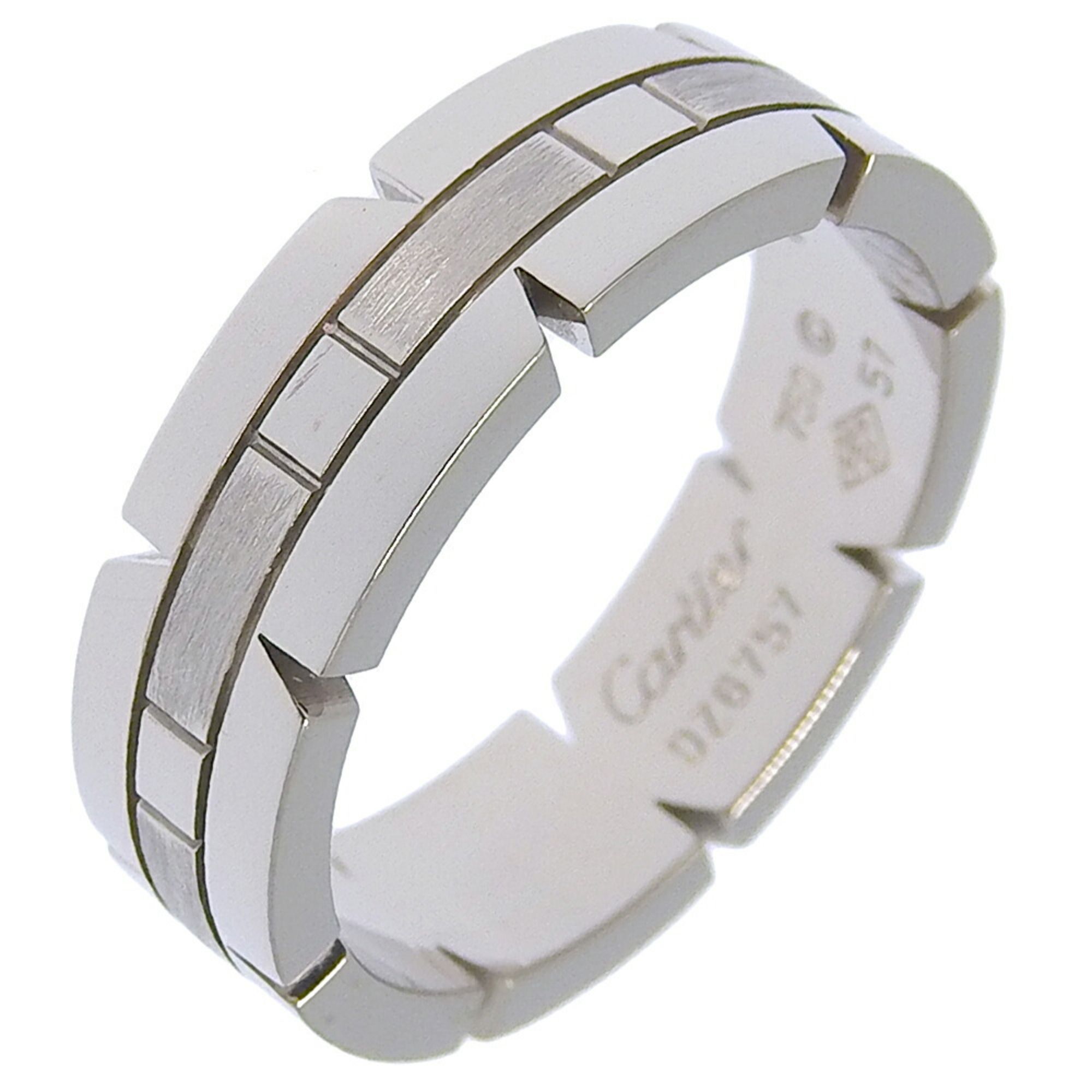 CARTIER Tank Francais size 16.5 ring, 18K white gold, approx. 9.8g, Francais, men's
