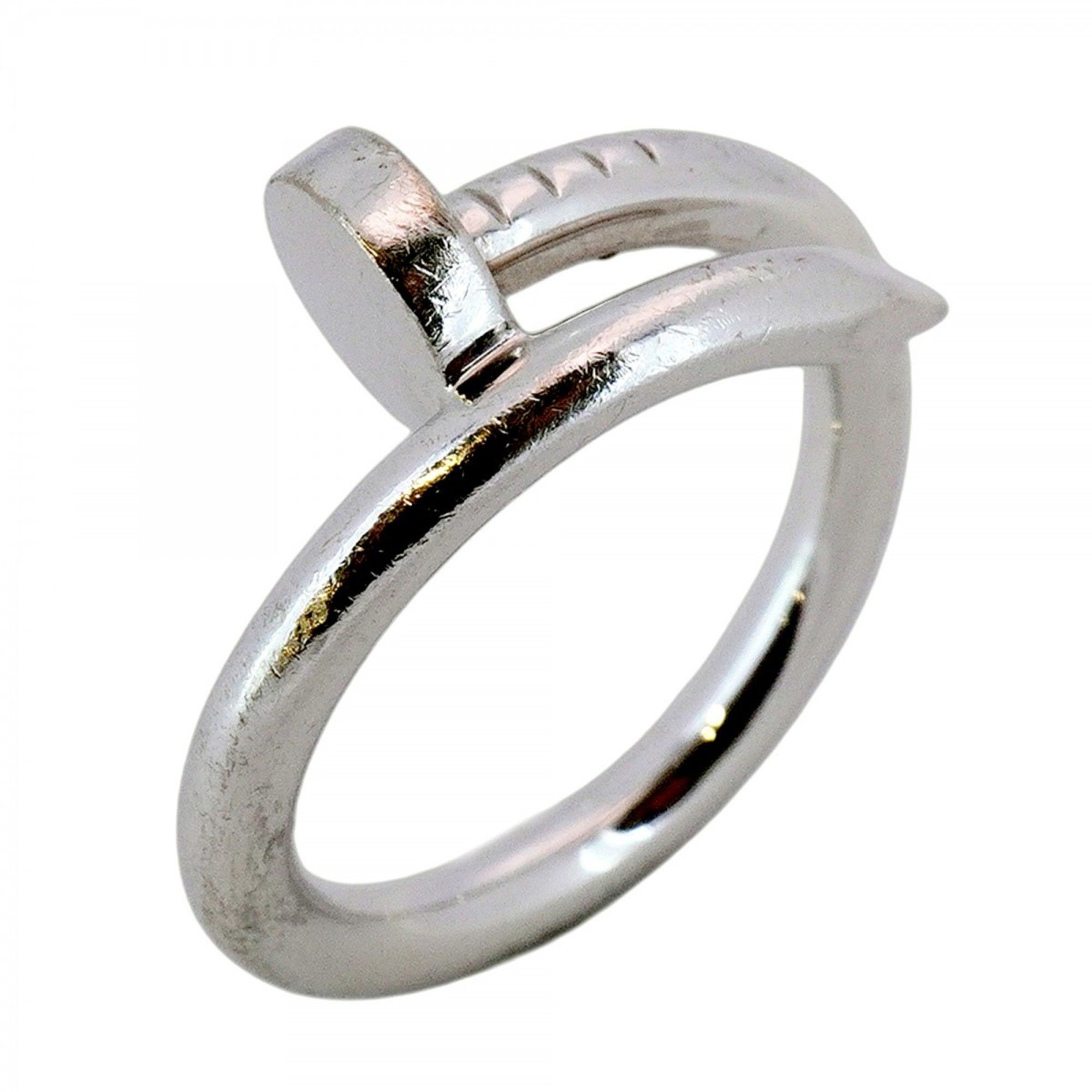Cartier Juste un Clou Ring, 18K White Gold, #56, Men's