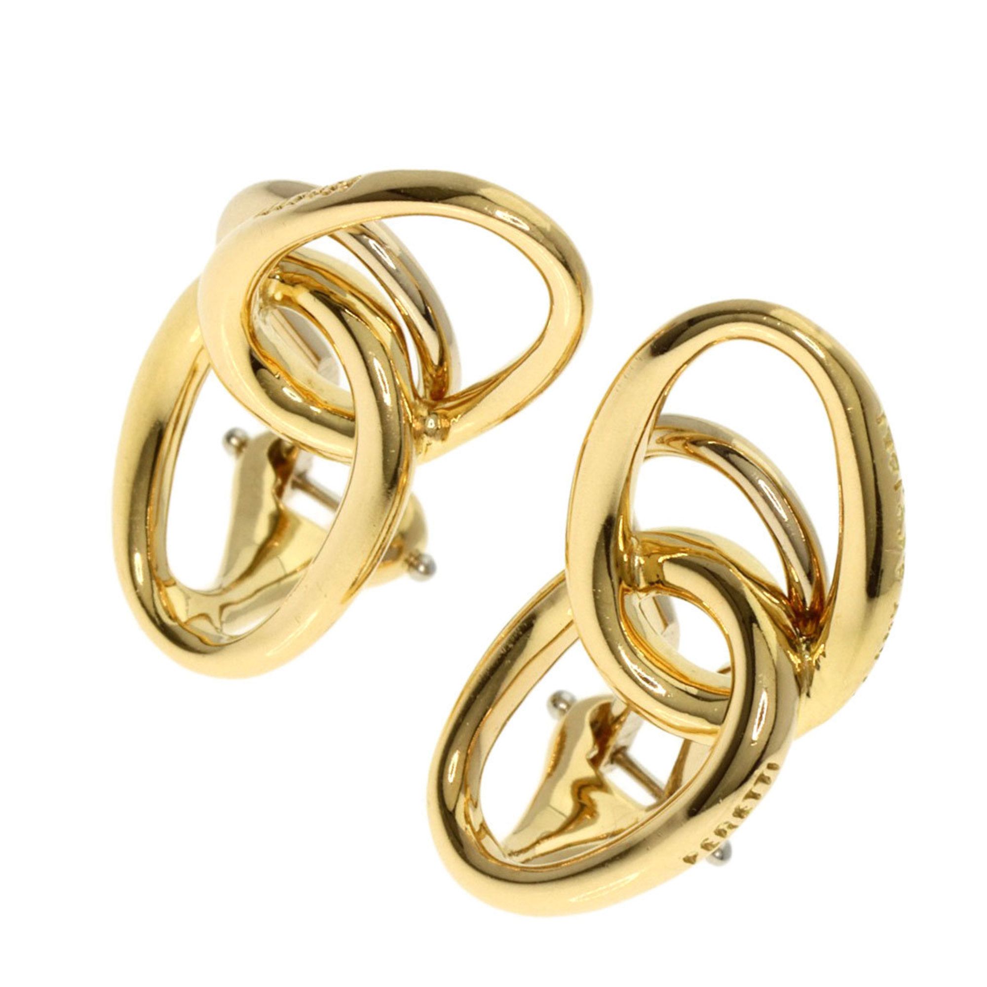 Tiffany & Co. Double Loop Earrings in 18K Yellow Gold for Women.